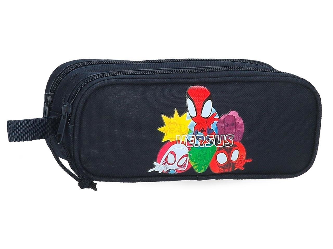 Estuche para lápices de poliéster azul marino de Marvel Versus Spidey