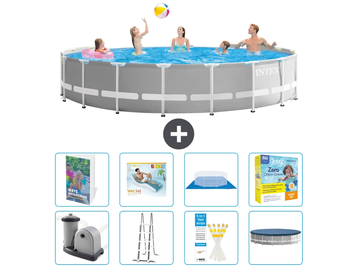 Intex Piscina Prism Frame Redonda - 549x122 Cm - 9-peças S639