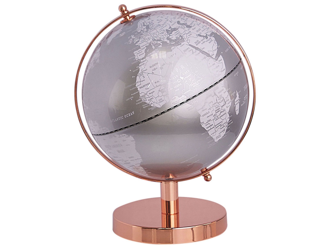 Elemento decorativo de globo terráqueo BELIANI Cabot de Material sintético Rosa dorado 22x22x28