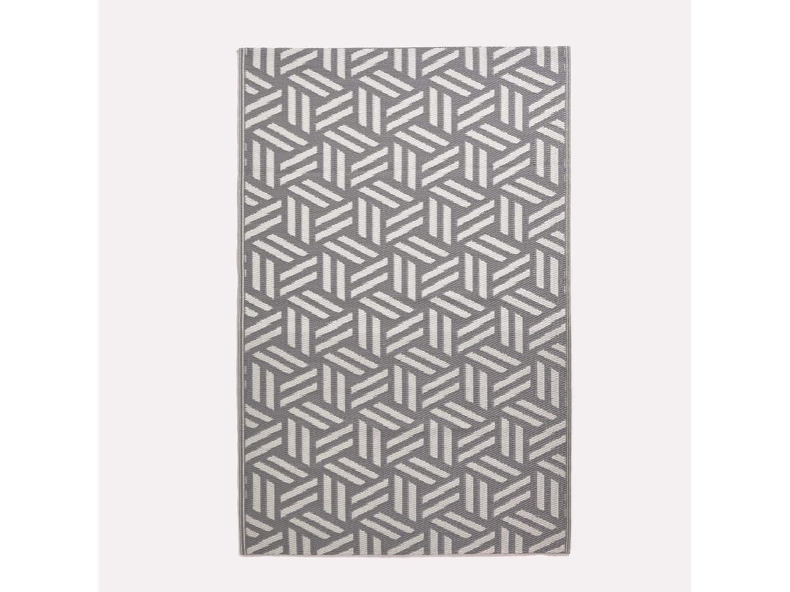 Alfombra De Exterior Homescapes Plástico Reversible Luna (gris – 150x240 Cm)