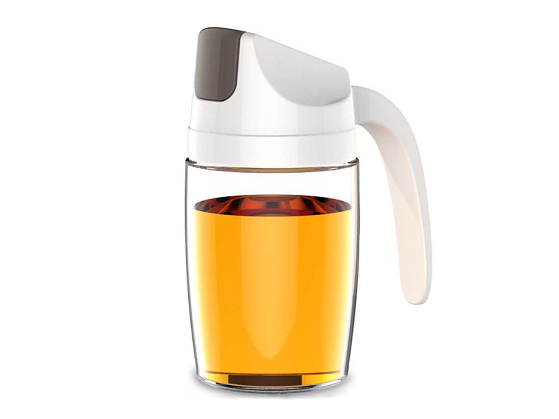 Dispensador De Aceite De Oliva, Botella De Vidrio Con Tapa Automática Para Vinagrera De Cocina, Dispensador Con Tapa Y Tapón Automáticos