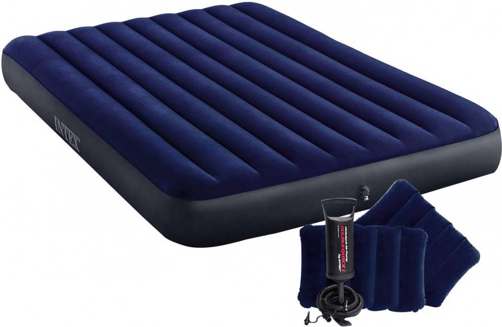 Cama De Aire intex beam standard classic downy hinchable durabeam 152 203 25 152x203x25