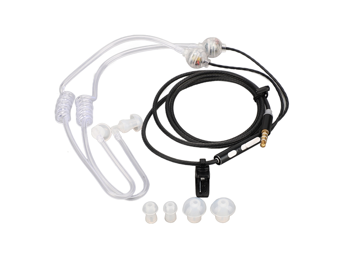 Auriculares Con Tubo De Aire Ergonómicos, Sin Radiación, Reducción Ruido, Portátiles, Binaurales,