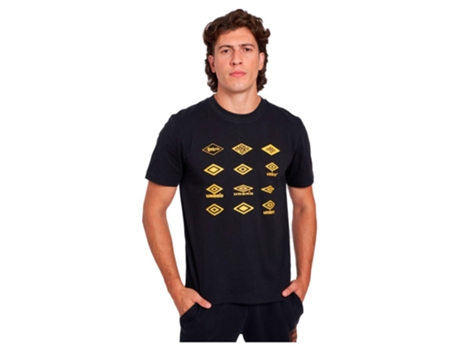 Camiseta de Hombre para Fútbol UMBRO Collegiate Graphic Negro (L)