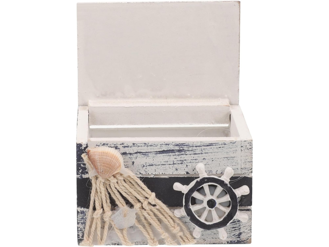 Joyero Madera Capacidad Estilo Mediterráneo Organizador Joyas Rebabas Pendientes Collares Tienda Dormitorio