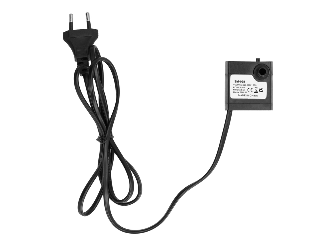 Bomba De Agua Sumergible Silenciosa De 4 W Y 280 L/h Para Acuario, Pecera, Estanque Y Fuente.