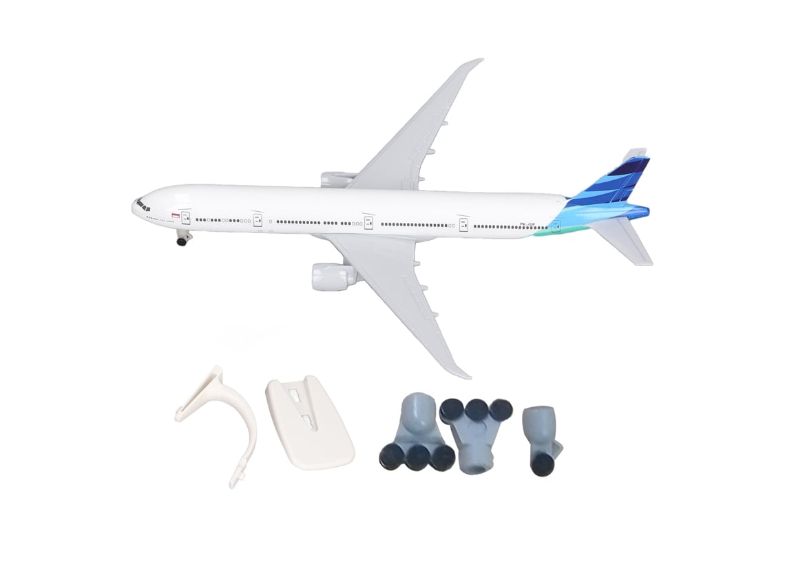 Rebe-modelo De Avião De Metal B777 Com Escala Precisa, Base Estável E Liga Para Decoração Residencial