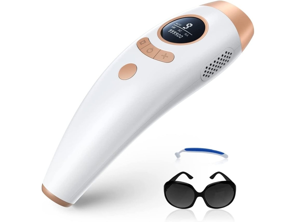 Depiladora de luz pulsada YIZHOOD Dlp387 blanca