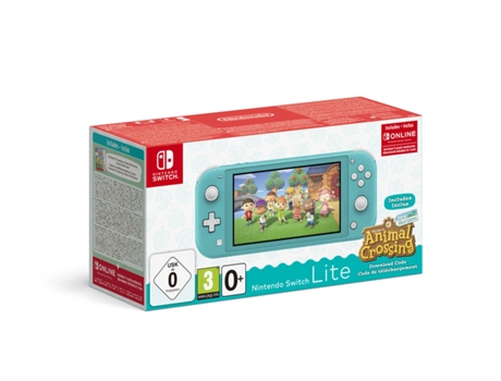 Consola Nintendo Switch Lite + Animal Crossing GB - Turquesa) Black Friday 2022 | Worten.es
