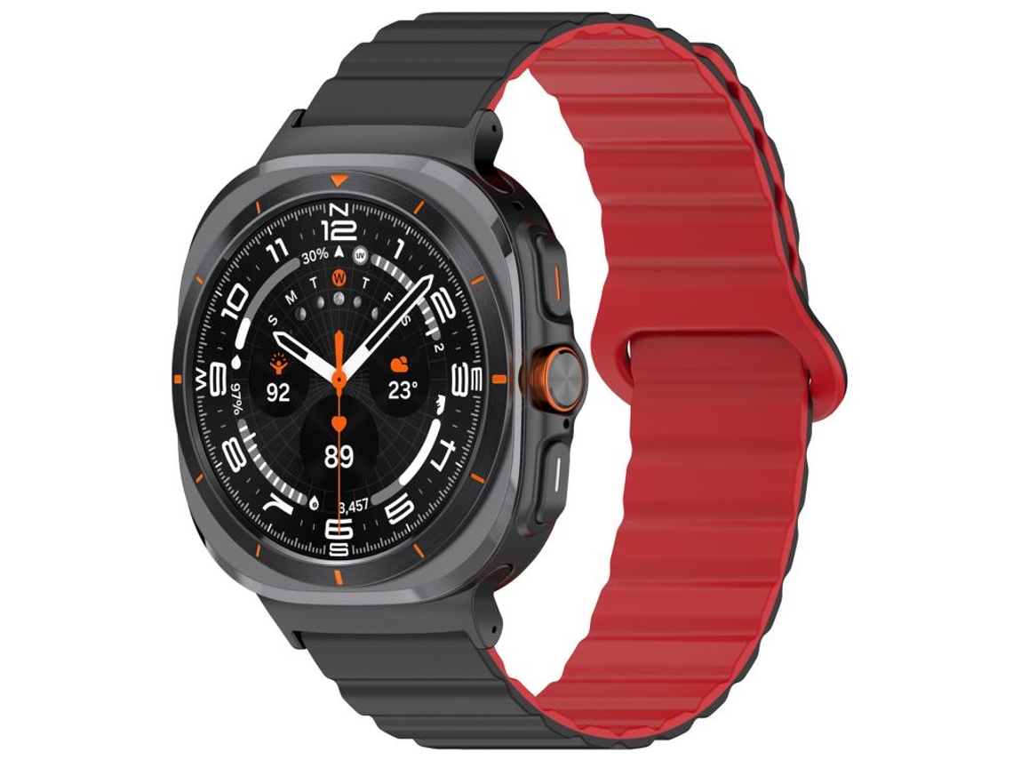 Correa magnética brillante de silicona ultra fina para Samsung Galaxy Watch CSYY (47 mm)