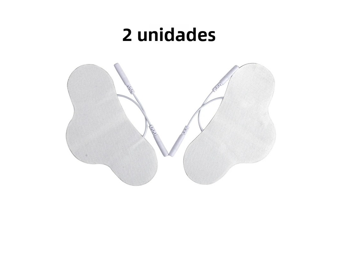 (2 Piezas) Parche De Silicona Ems, Electrodo Ems Autoadhesivo Para Cuello, Tamaño 6,5*13 Cm