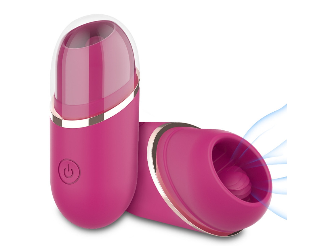 Vibrador De Masaje De Lengua Femenina (rojo) Bestvite