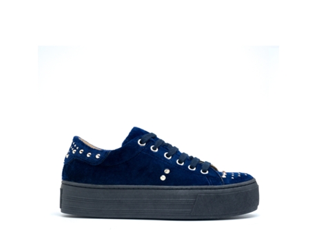 Zapatillas de Mujer NAE VEGAN SHOES Wika Terciopelo Azul (42)