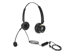 Auriculares Binaurales Para Teléfonos De Oficina Con Micrófono Y Control De Audio Usb.