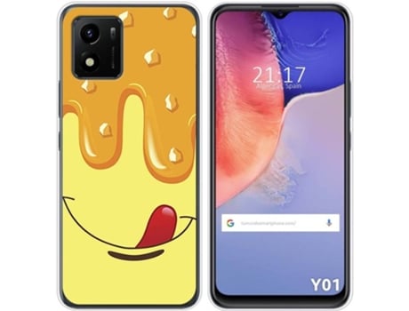 Carcasa Vivo Y01 TUMUNDOSMARTPHONE Dibujos Helado Vainilla Multicolor