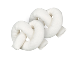 Cojines nudo modernos BELIANI Gladiolus de Pelo sintético Blanco 172x14x14