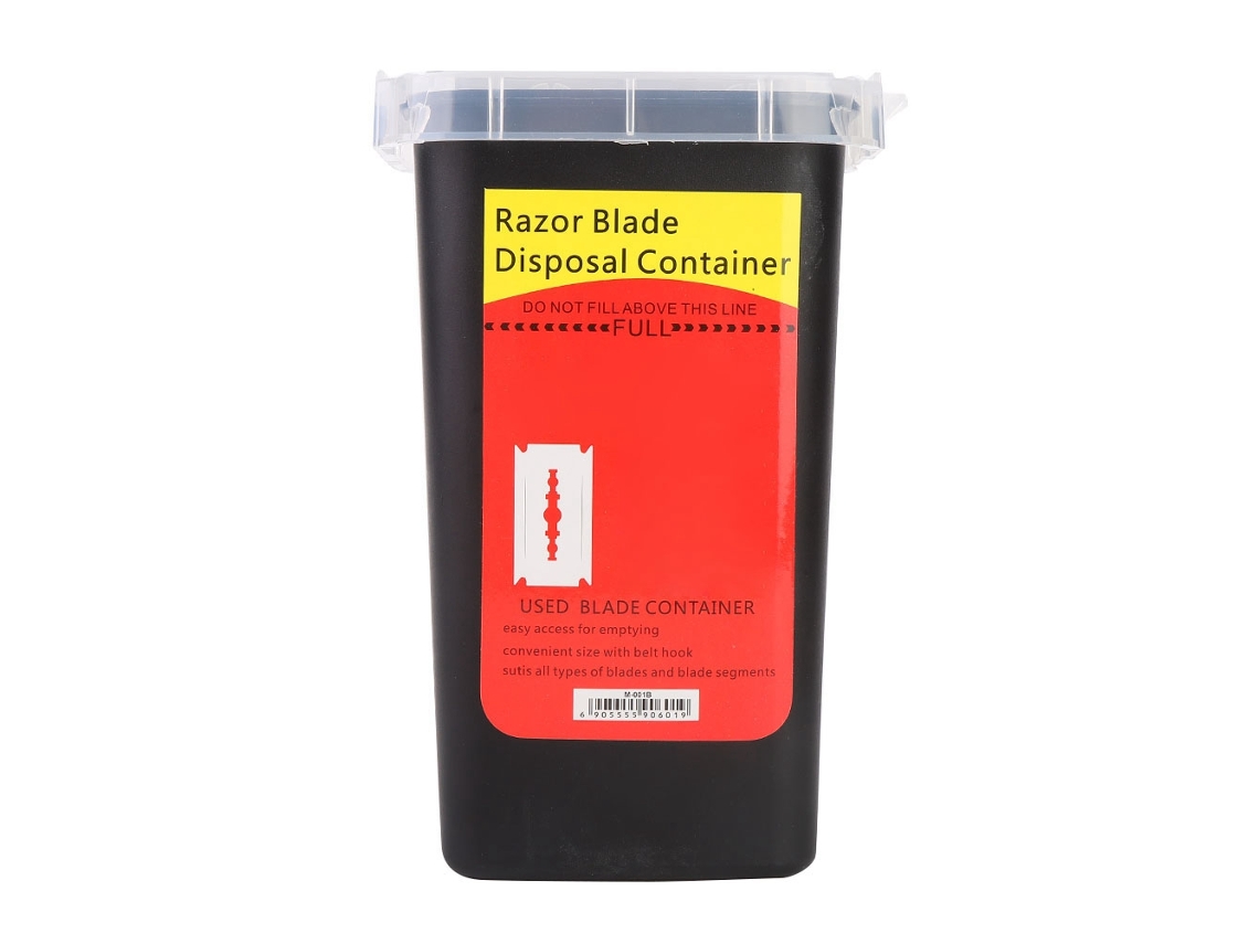 Caja De Almacenamiento Para Puentes Afilados Desechables, Cuchillas, Agujas, Jeringas, Basura, Suministros De Tatuaje Negros