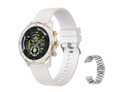 Reloj inteligente con sensor de frecuencia cardíaca, oxígeno en sangre y pasos, pantalla IPS TFT de 1,27" en blanco Bestvite