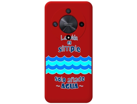 Funda para Honor, Huawei Honor Lite 5 TUMUNDOSMARTPHONE Silicona Líquida Rojo