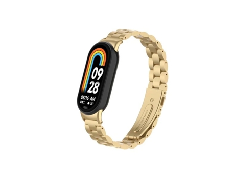 Pulsera de Acero Inoxidable Lux Tool para Xiaomi Mi Band 8 - Oro