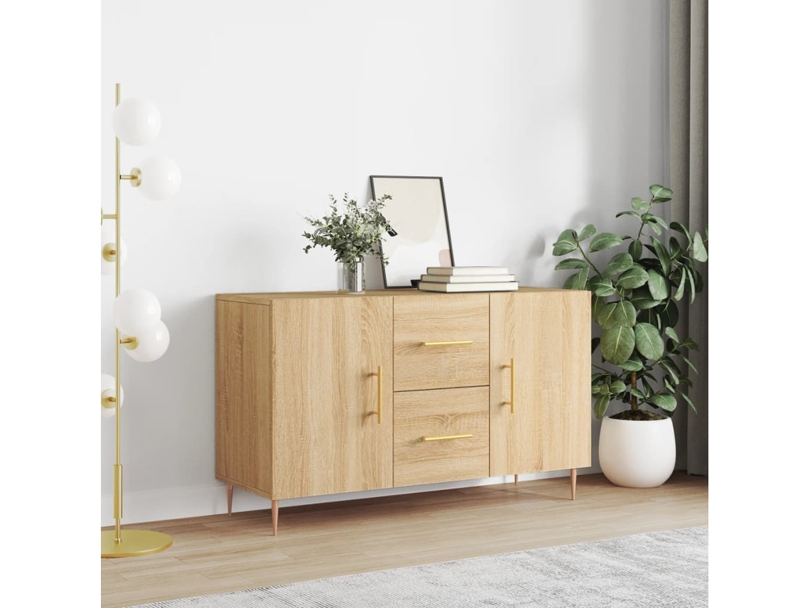 Aparador De Madera De Ingeniería Roble Sonoma 100x36x60 Cm