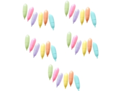 5 Juegos De Pinceles Iluminadores Banana Pastel Lavables Para Colorear Lindos