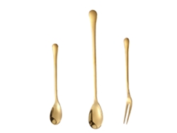Set de Cubiertos de Postre - Cucharas y Tenedores Reutilizables RNEMITERY