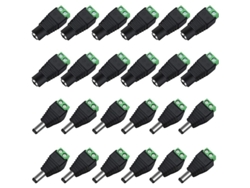 Conectores Adaptadores Macho-hembra De 12 V Cc, 12 Pares, Para Cámaras De Cctv, Tiras Led Y Dispositivos De 12 V Cc - Fácil Instalación