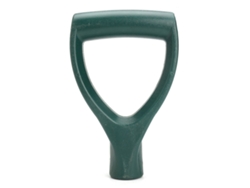 Pala De Plástico Verde Con Mango De Polietileno En Forma De D, Repuesto Para Pala De Jardín, Granja Y Para Quitar La Nieve.