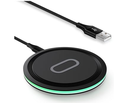 Cargador Inalámbrico Almohadilla Carga Rápida para Samsung CHRONUS Negro