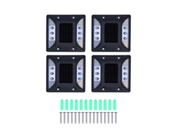 4 Luces Led Solares Con Sensor De Movimiento Inteligente Para Iluminación Exteriores Y Escaleras
