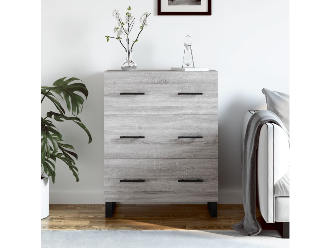 Lovely Home Aparador 69,5X34X90 Cm Derivados de Madera Gris Sonoma