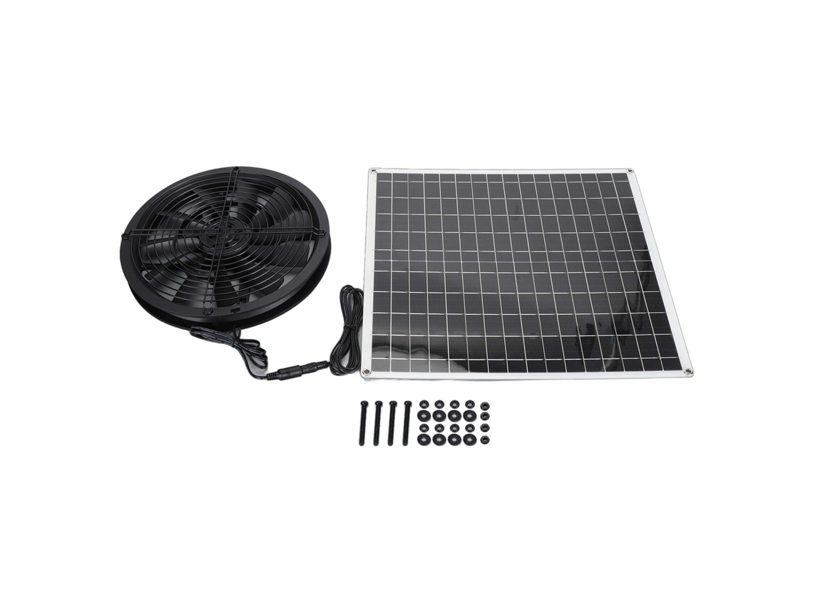 Ventilador Extractor Solar Impermeable De Alta Velocidad De 20 W Y 16 V Para Gallineros E Invernaderos.