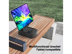 Soporte Inalámbrico Bluetooth Para Teléfono Con Altavoz, Puerto Usb, Batería Recargable De 1500 Mah, Plegable Para Uso De Escritorio.