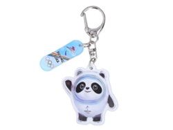 Llavero Walshlxq de los Juegos Olímpicos de Invierno 2022 con diseño de panda, impresión a doble cara, figura adorable, llaveros