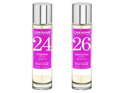 Set de 2 perfumes CARAVAN para mujer Nº26 y Nº 24