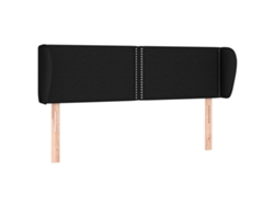 Maison Exclusive - Cabecero De Tela Negro 147x23x78/88 Cm