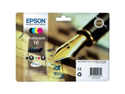 Pack ahorro cartuchos de tinta original EPSON 16, Bolígrafo y crucigrama, C13T16264022, T1626