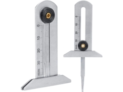 Medidor de profundidad de neumáticos, acero inoxidable 0-30 mm para coche, motocicleta, uso intensivo