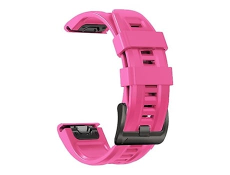 Correa para Garmin Fenix 6 Pro GPS 22 mm Correa de reloj deportiva de silicona de color puro Rosa VENISYMLIS