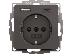 245928 Schuko USB Spannungsversorgung 2f System 55 Gira (245928)