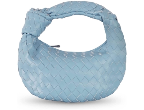 Bolso de Tela Trenzada (Azul Claro)