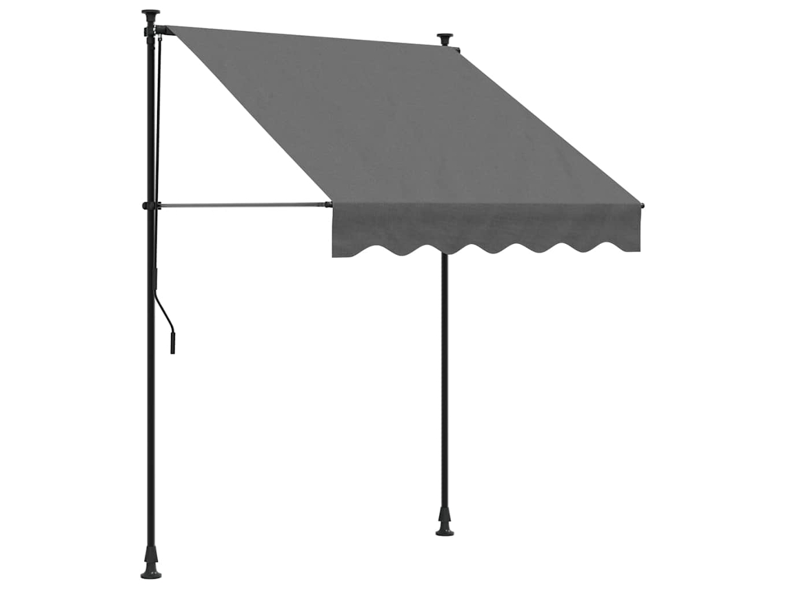 Toldo Retráctil 150x150 cm Tejido y Acero Antracita MAISON EXCLUSIVE