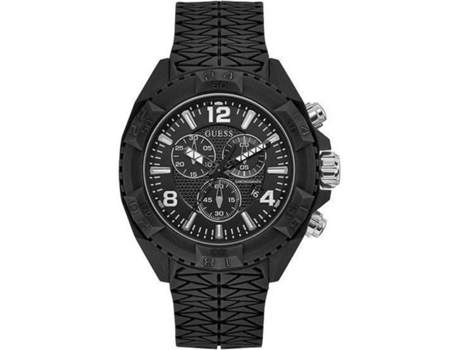 Reloj GUESS W1271G2 Hombre (Silicona - Negro)