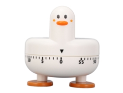 Temporizador Mecánico De Cocina De Pato Cartooon De 60 Minutos Para Cocinar Hornear Estudiar Blanco