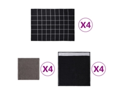Conjunto De Paños De Cocina Lovely Home Negro - 12pcs (1)