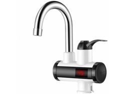 Grifo eléctrico instantáneo de 3000 W con pantalla LED, resistente al agua IPX4, rotación de 360°, 220 V, antifugas, MDUG