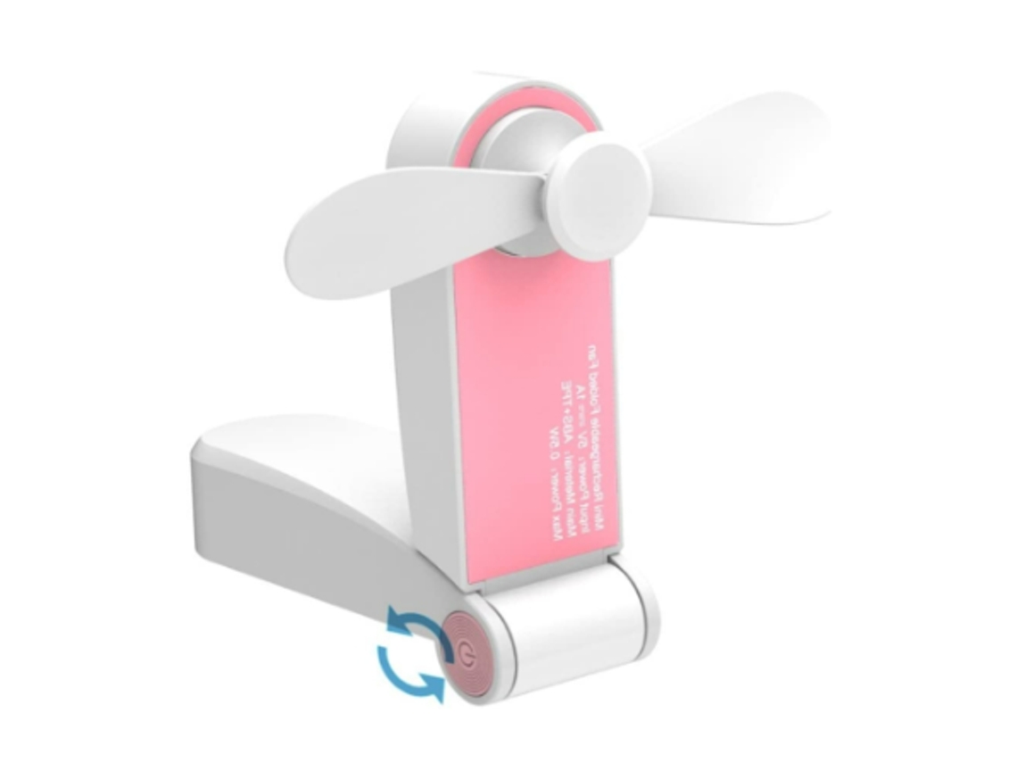 Mini ventilador YIZHOOD Fans214 Rosa