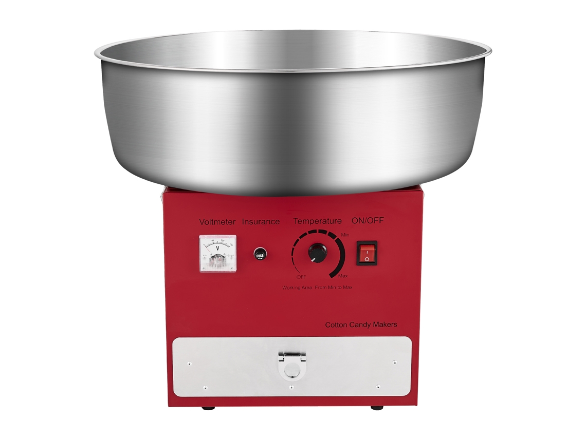 Máquina eléctrica para hacer algodón de azúcar Succebuy de 1000 W, color rojo, 520 x 520 x 447 mm