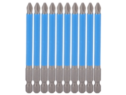 10 Piezas De Puntas De Destornillador Phillips Magnéticas Antideslizantes Ph2 De 90 Mm Para Taladro Eléctrico